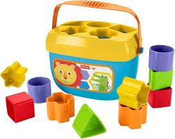 Fisher-Price Baby’s First Blocks - Set of 10 Stacking & Sorting Shapes Toy for Infants 6+ Months