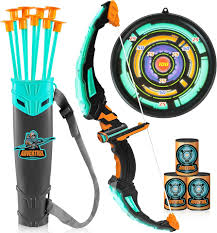 JOYIN Kids Bow and Arrow Set with LED Lights – Suction Cup Arrows & Target for Ages 6-12